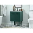 thumbnail image 2 of 24 inch single bathroom vanity in green with backsplash, 2 of 5