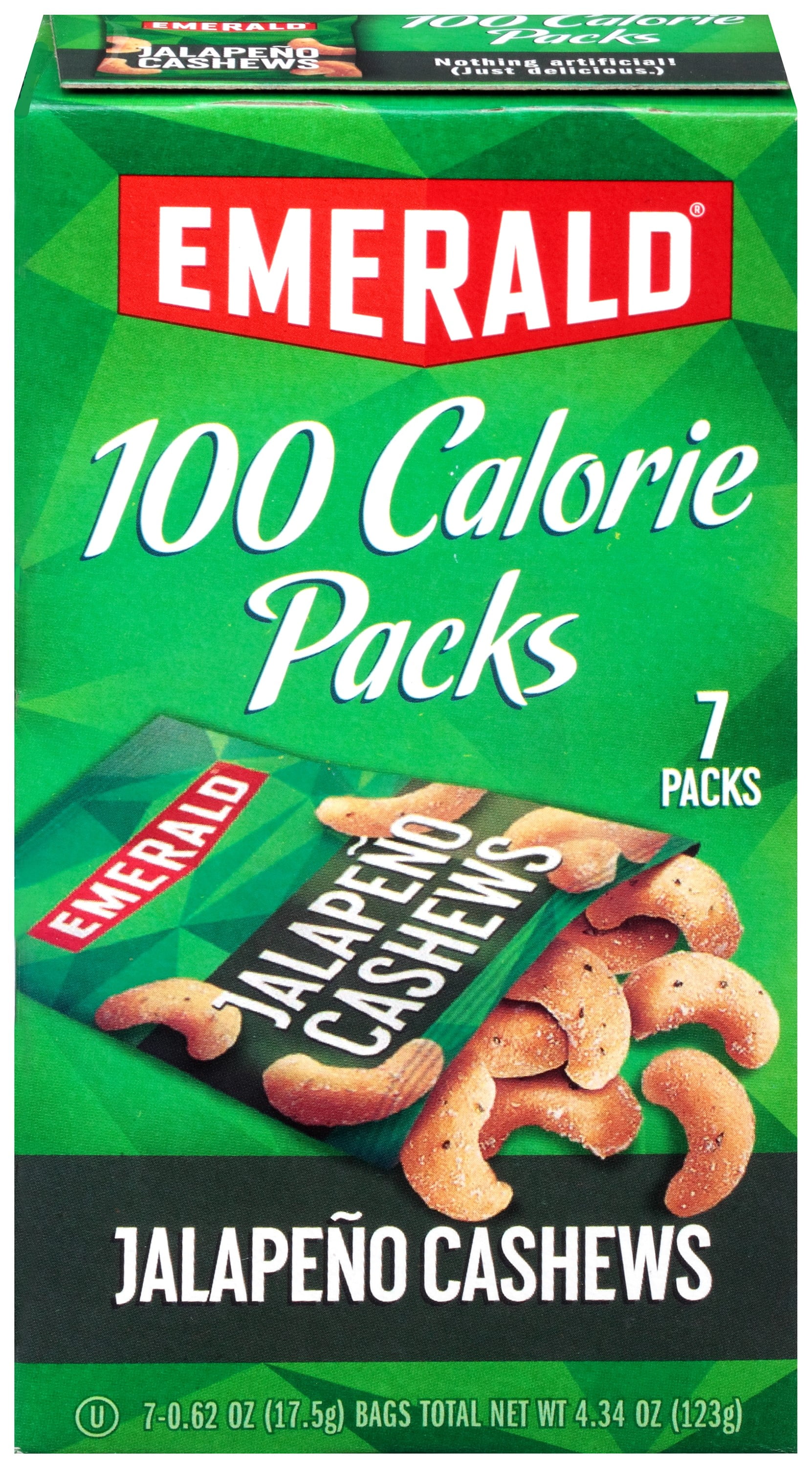 Emerald, 100 Calorie Jalapeno Cashews, 0.62 Oz, 7 Ct by Diamond Foods, Inc