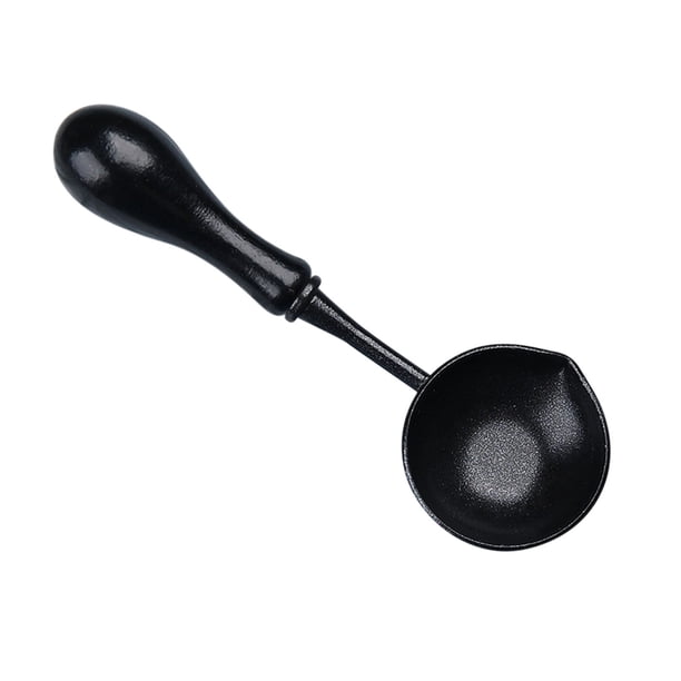 Wax Spoon Non Stick Wax Melting Spoon Wax Sealing Melting Spoon With Wooden Handle Vintage Wax Warmer Elegant Spoon For Wax Gift Envelope Wedding Invi