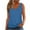 Blue, variant on Kovlvoll Womens Tank Tops Summer Clothes Casual V Neck Sleeveless Solid Color Loose Fitting Outfit Basic Camis Shirts