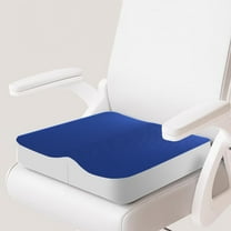 Hmgxay Memory Foam Seat Cushion, Ergonomic Office Chair Cushion for Long Sitting, Thick Comfortable Pillow Pad for Students Classroom Use, Breathable Fabric Cover(15.7x15.7 Inches)