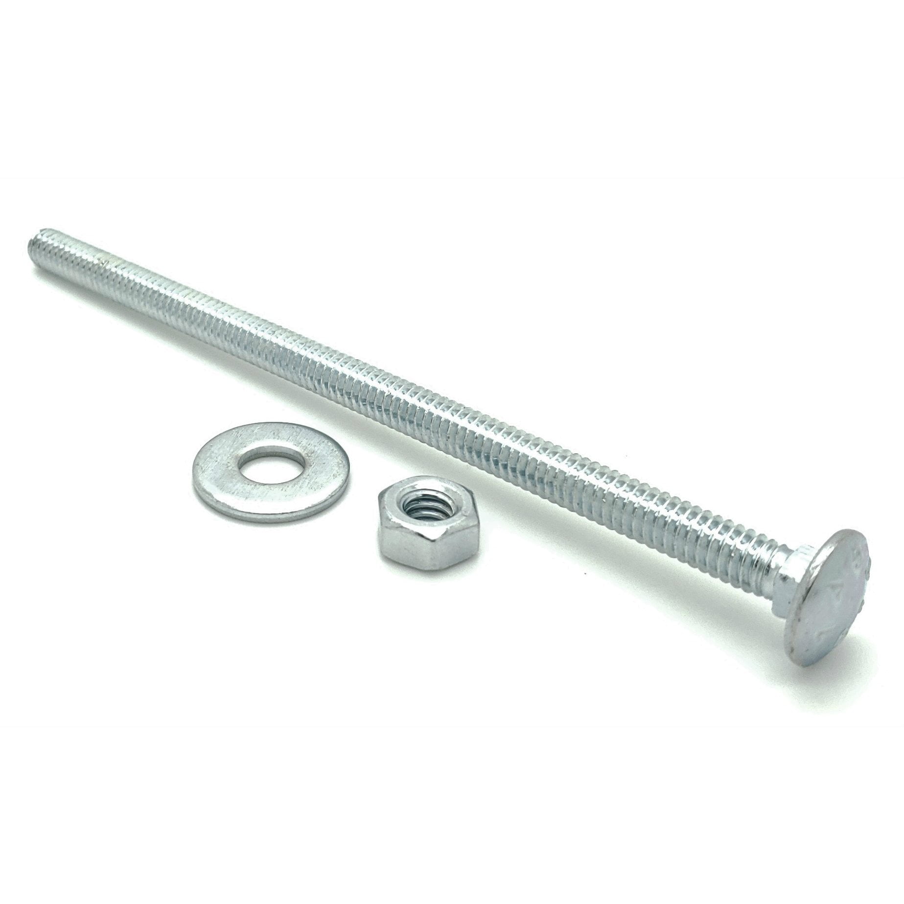 100 Qty 3/816 x 5" Long Carriage Bolts Set w/ Nuts & Washers (BCP339