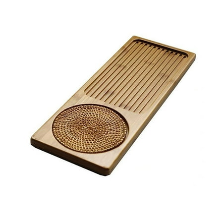 

Tea Tray Serving Tray Gongfu Tea Table Box with Water Storage Drainage