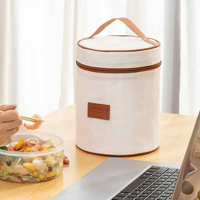 Boovnll Japanese Style Insulated Lunch Bag High Value Cloth Handbag Work Bring Lunch Portable Lunch Box Storage Bag