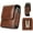 Brown, variant on Case for Motorola Moto Razr 2023/Razr+ Plus/Razr 40 Ultr/Z Flip5 5G Phone Case Nylon Velcro Vertical Pouch [Belt Loop, Metal Clip] - Nylon Black
