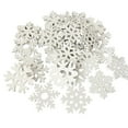 thumbnail image 1 of AMERTEER 50Pcs Christmas Snowflake Cutout Burr-free Rounded Edges Festive Touch Xmas Snowflakes Tag for Home, 1 of 10