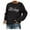 Black, variant on Patlollav Womens Casual Long Sleeve Print Ladies Sweatshirts Thin Velvet Tops