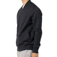 thumbnail image 2 of Men's Full-Zip TERRY Bomber Jacket, Black XL, 2 of 3