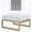 French Gold-White, variant on Elle Decor Mirabelle Outdoor Ottoman in Gray and French White