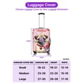 thumbnail image 5 of Happy Valentine's Day Pug holding flowers Travel Luggage Cover Dog Lover Gifts Suitcase Dust Protective Decor - 3005, 5 of 5
