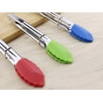 thumbnail image 4 of Mini Tongs With Silicone Tips 7-inch Serving Tongs - Set Of 3 - Perfect For Bbq, Salad, Grilling, Cooking, Appetizers And Food Serving (green Red Blue, 4 of 5
