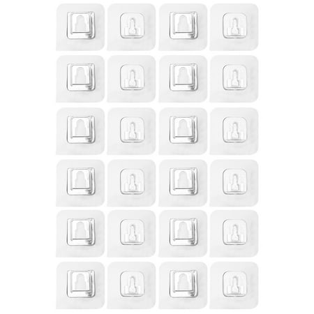 

Pavo 12 Sets Double Sided Adhesive Hooks Wall Hanger Holder Wall Hooks for Hanging