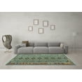 thumbnail image 3 of Ahgly Company Indoor Rectangle Oriental Light Blue Traditional Area Rugs, 2' x 4', 3 of 4