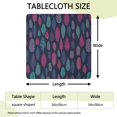 thumbnail image 2 of Bohemian Floral Print Square Table Cover 34x34 Inch with Elastic Edge for Snug Fit on Indoor Outdoor Patio Dining Tables, 2 of 6