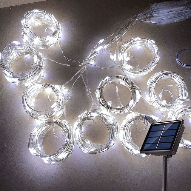 Cortina de luz Solar para exteriores, guirnalda de hadas Solar impermeable, luces de cadena para jardín, patio, pabellón, boda, fiesta, vacaciones, luces decorativas