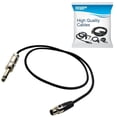 thumbnail image 1 of Cable de Instrumento HQRP Negro de 2 Pies Compatible con Sistemas Inalámbricos Shure, 1 of 7