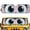 Cute Eye Print, variant on KUIFORTI Cute Eyes Print Windshield Sun Shade Fade-Resistant Easy-Fold Front Window Shades Cover for Windshield Sun Visor for Jeep Wrangler JL JLU & Jeep Gladiator