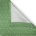 thumbnail image 6 of Ambesonne Green Grommet Curtain, 60s Retro Vintage Dots, 50" x 54", Green and White, 6 of 6