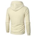 thumbnail image 4 of Wutalume Men's Leisure Versatile Hooded Hoodie, Casual Long Sleeve Pullover with Modern Design, Lightweight and Comfortable for Everyday Outdoor Activities,Khaki XL, 4 of 5