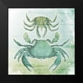 thumbnail image 2 of Grey, Jace 12x12 Black Modern Framed Museum Art Print Titled - Sea Foam Crabs, 2 of 5