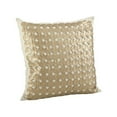 thumbnail image 2 of Saro Amalia Circle Cutwork Cotton Throw Pillow, 2 of 2