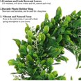 thumbnail image 3 of 2PCS Artificial Green Leaves Wreath, 11" Faux Boxwood Wreath Farmhouse Greenery Wreath, Round Eucalyptus Wreath Outdoor Green Wreath for Front Door Wa, 3 of 5
