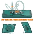 thumbnail image 5 of XYX For iPad Mini 7th/6th Gen Case 8.3 inch 2024/2021, 360 Rotating Hand Grip, Shoulder Strap, Heavy Duty Drop Protection, Green, 5 of 7