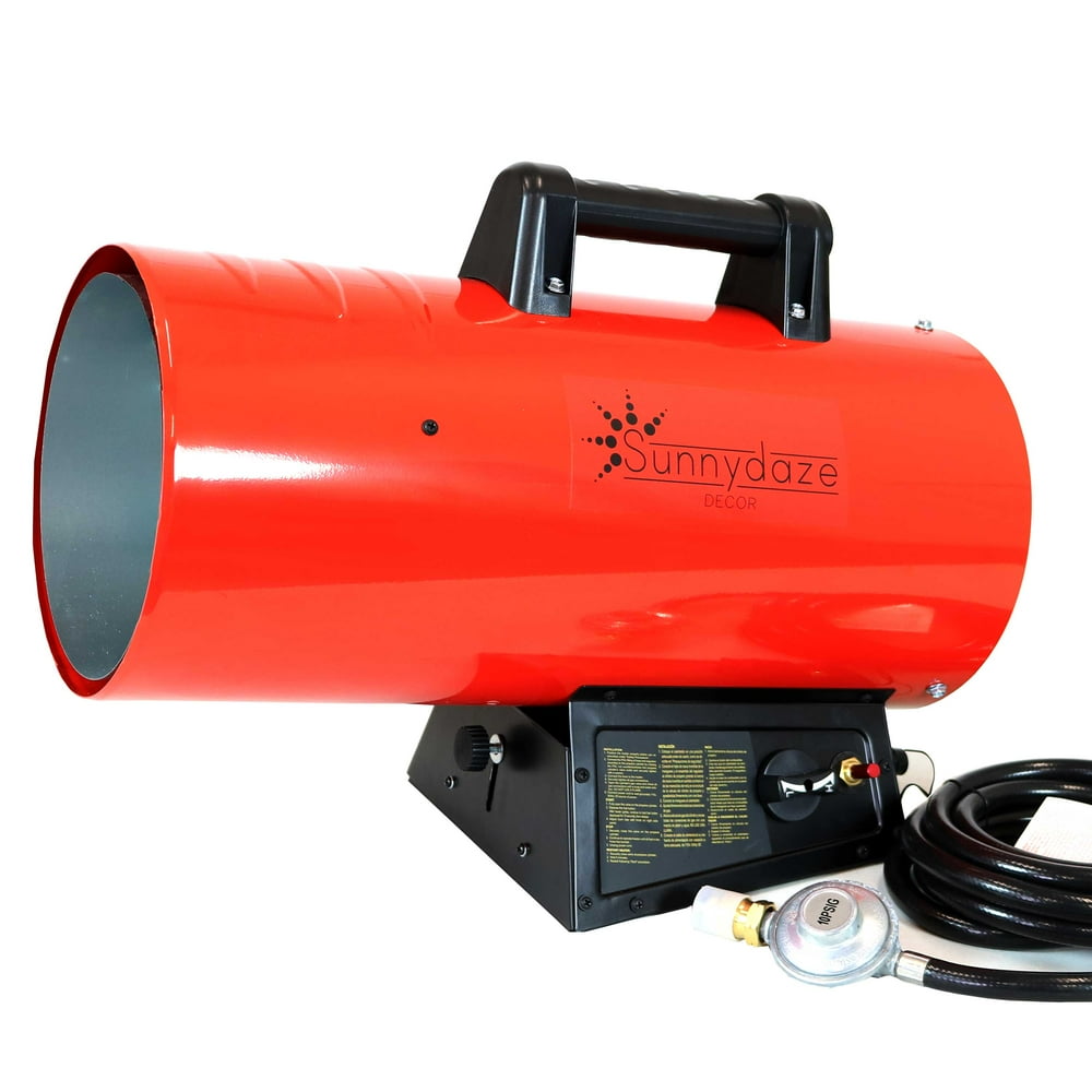 Sunnydaze 85,000 BTU Forced Air Propane Heater Portable Heat for