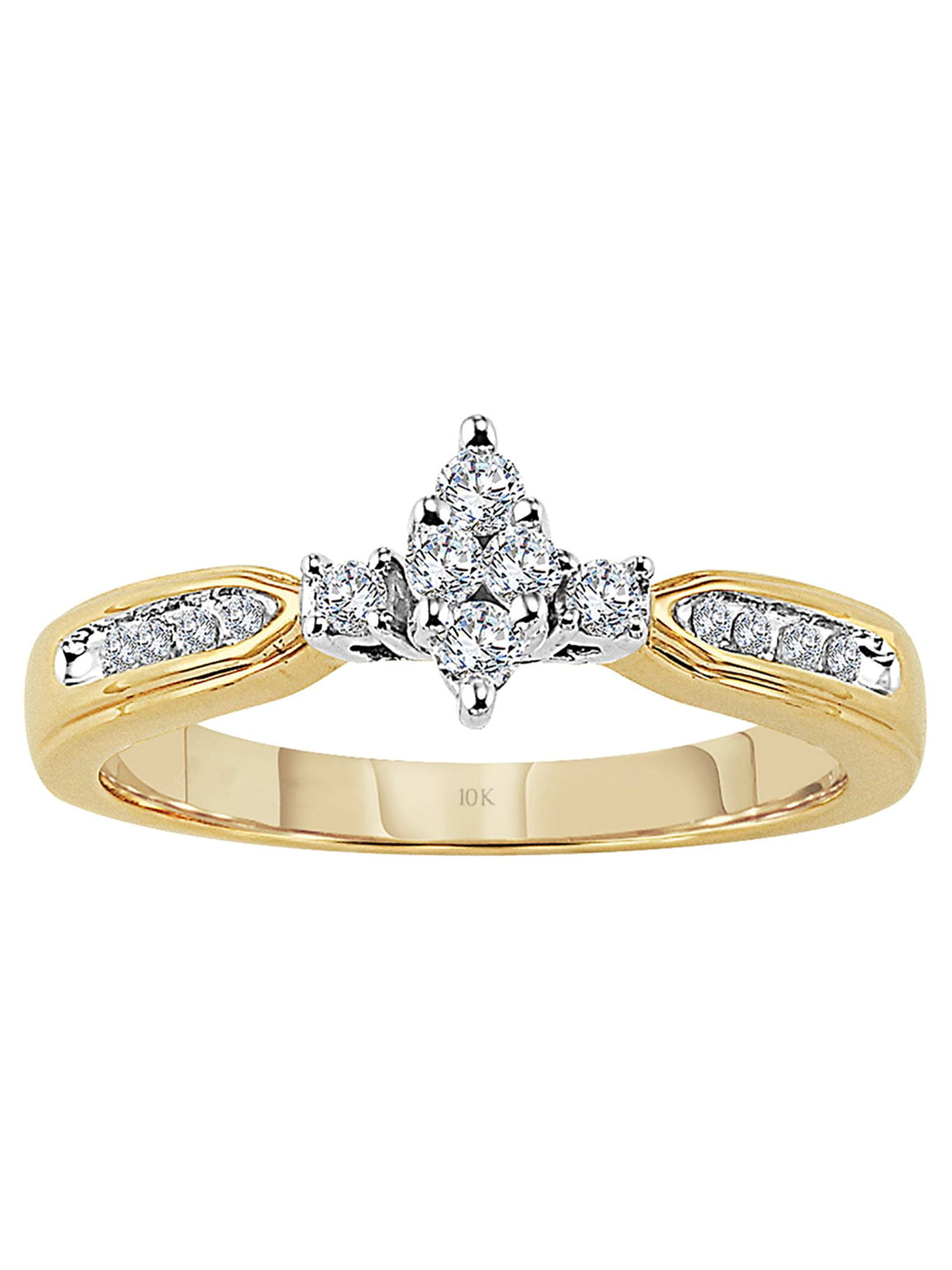 1/4 Carat T.W. Diamond "Lovelight" Women's Engagement Ring in 10k Yellow Gold by Keepsake
