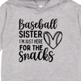 thumbnail image 3 of Inktastic Baseball Sister Here for the Snacks Toddler Hoodie, 3 of 4