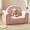 Pink, variant on Tiny Land GentleSnug Foam Sofa for Kids, 2-in-1 Foldabel Sofa with Side Pockets, Convertible Kids Chair for Playroom, Bedroom or Living Room,Pink