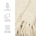 thumbnail image 6 of Noble Linens Slub-Yarn Throw Blanket, Natural, Standard Throw, 6 of 7