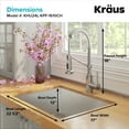 thumbnail image 3 of KRAUS 24-inch 18 Gauge Pax Laundry and Utility Sink Combo Set with Bolden 18-inch Kitchen Faucet and Soap Dispenser, Chrome Finish, 3 of 14