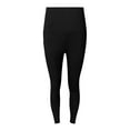 thumbnail image 3 of SNKSDGM Women's Plus Womens Yoga Pants Capri Leggings for Women Plus Size Exercise High Waisted Leggings for Women Plus Size Trouser Style Yoga Pants Full Length Soft Workout Leggings with Pockets, 3 of 5