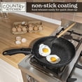 thumbnail image 4 of Country Kitchen 13 Piece Pots and Pans Set - Nonstick Cookware Set Detachable Handle, Non Stick Kitchen Cookware Sets with Removable Handle, RV Cookware Set, Dishwasher/Oven Safe (Black), 4 of 8