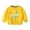Yellow, variant on CYRBOKO Boys Pullover Sweatshirts, Crew Neck Long Sleeve Holiday Cotton Grils Clothes White Size 5-6 T