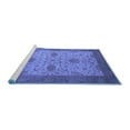 thumbnail image 2 of Ahgly Company Machine Washable Indoor Rectangle Oriental Blue Industrial Area Rugs, 5' x 8', 2 of 4