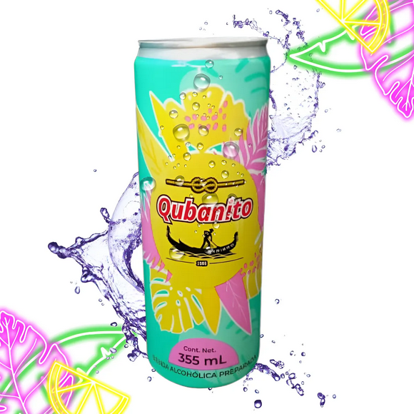 Bebida preparada Qubanito Arriero Sabor Mora Azul Y Fresa 355ml 6% Vol. Alco. Qubanito Arriero Arriero Bebida