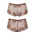 thumbnail image 5 of Curve Muse Women's Pack Of 6 Comfort Sheer Lace Tanga Hipster Boyshorts Panties-PACKM-XL/8, 5 of 7