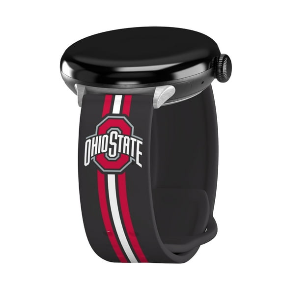 Ohio St HD Unisex Watch Band Compatible with Google Pixel Watch (Long Stripes)