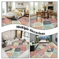 thumbnail image 4 of Bleum Cade Boho Floral Area Rugs 3x5 Washable Flower Rug for Bedroom Living Room,Soft Faux wool Non-slip Backing Carpet, 4 of 7