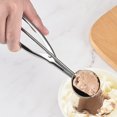 thumbnail image 5 of Cucharas para helado de acero inoxidable con gatillo para helado, galletas, masa para pasteles, juego de 3 Fason WL-00074, 5 of 5