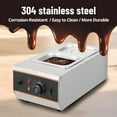 thumbnail image 6 of Acekid Chocolate Tempering Machine - 1.58 QT*2 Tanks, TEMP Control 86~176℉, 800W Stainless Steel Electric Commercial Food Warmer, 6 of 7