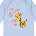 thumbnail image 4 of Inktastic My Nonna Loves me- cute giraffe Boys or Girls Long Sleeve Baby Bodysuit, 4 of 5