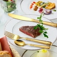 thumbnail image 6 of 304 Stainless Steel Cutlery Spoon Embossed Vintage Cutlery Set Creative Western Food Steak Gold Home Hotel, 6 of 10
