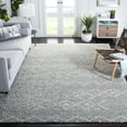 thumbnail image 3 of SAFAVIEH Arizona Theobald Geometric Shag Area Rug, Grey/Ivory, 9' x 12', 3 of 9