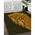 thumbnail image 3 of Ahgly Company Machine Washable Indoor Round Transitional Black Brown Area Rugs, 4' Round, 3 of 7