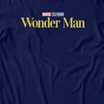 thumbnail image 3 of Marvel Wonder Man Show Logo Men's T Shirt (Navy, S-3XL), 3 of 4