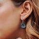 thumbnail image 3 of Aretes Glowa de Plata .925 y piedra geoda. Kilig GLOWA arete, 3 of 6