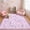 Purple, variant on GlowSol Washable Runner Rug – Non-Slip Soft Low Pile Carpet, Floral Bow Botanical, Cute Accent – Hallway, Kitchen, Entry, Bedroom, Nursery – Green Powder, 2x6ft